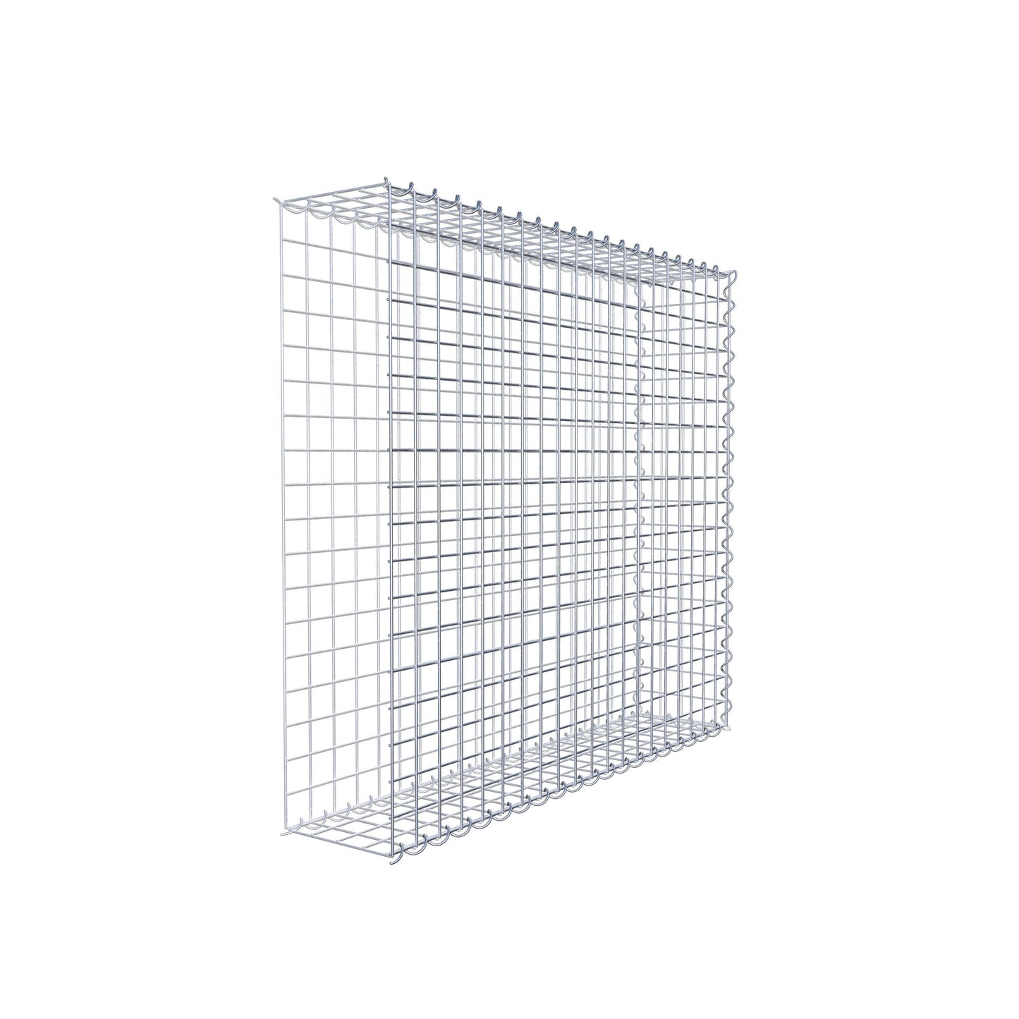 Extra gabion typ 2 100 cm x 90 cm x 20 cm (L x H x D), maskstorlek 5 cm x 5 cm, spiral