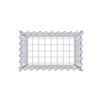 Anbaugabione Typ 3 50 cm x 50 cm x 30 cm (L x H x T), Maschenweite 5 cm x 5 cm, Spirale