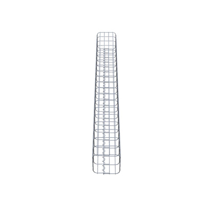 Gabionpelare, kvadrat 22 cm x 22 cm, 200 cm hög, MW 5 cm x 10 cm