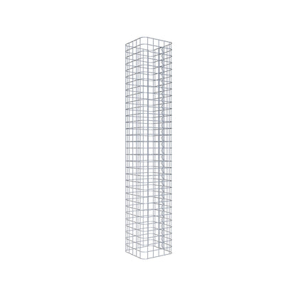 Gabionensäule eckig 27 cm x 27 cm, 160 cm Höhe, MW 5 cm x 5 cm