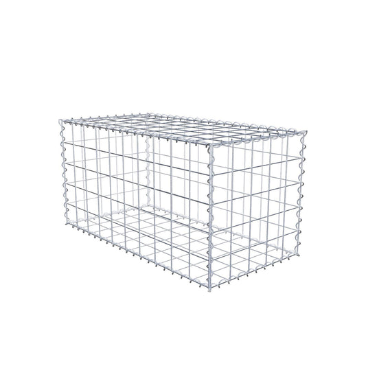 Gabione 100 cm x 50 cm x 50 cm (L x H x T), Maschenweite 10 cm x 10 cm, Spirale