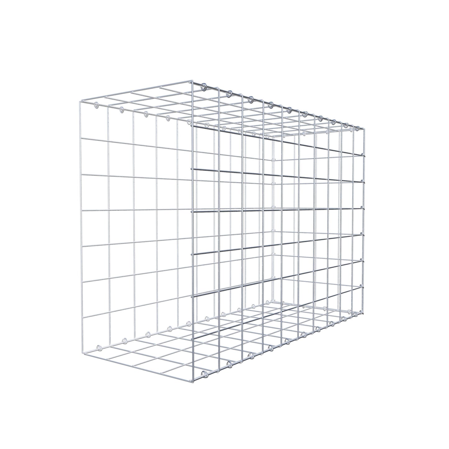 Fourche rapportée type 2 100 cm x 70 cm x 40 cm (L x H x P), mailles 10 cm x 10 cm, anneau en C