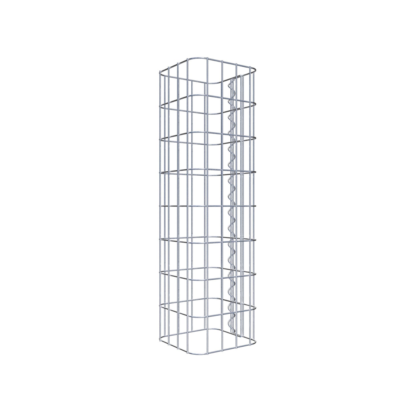 Schanskorfzuil, vierkant 22 cm x 22 cm, 80 cm hoog, MW 5 cm x 10 cm