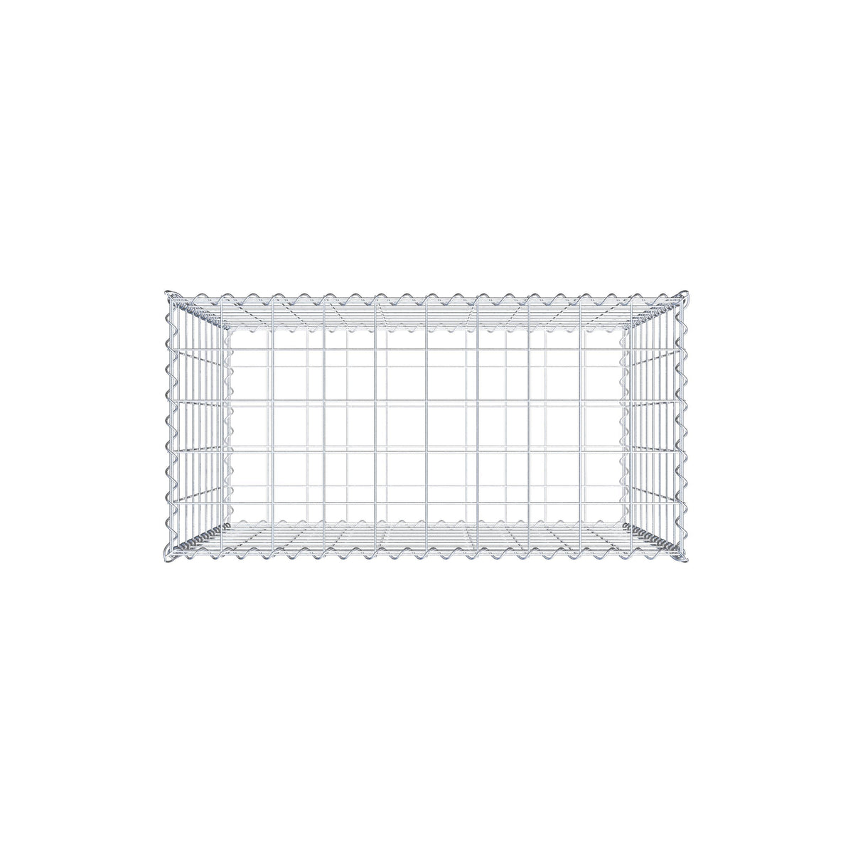 Gabion 100 cm x 90 cm x 50 cm (L x H x D), maskstorlek 10 cm x 10 cm, spiral