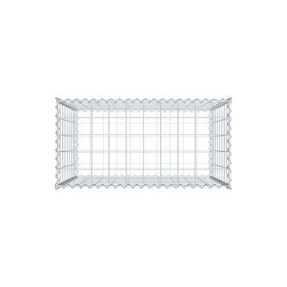 Gabion 100 cm x 90 cm x 50 cm (L x H x D), maskstorlek 10 cm x 10 cm, spiral