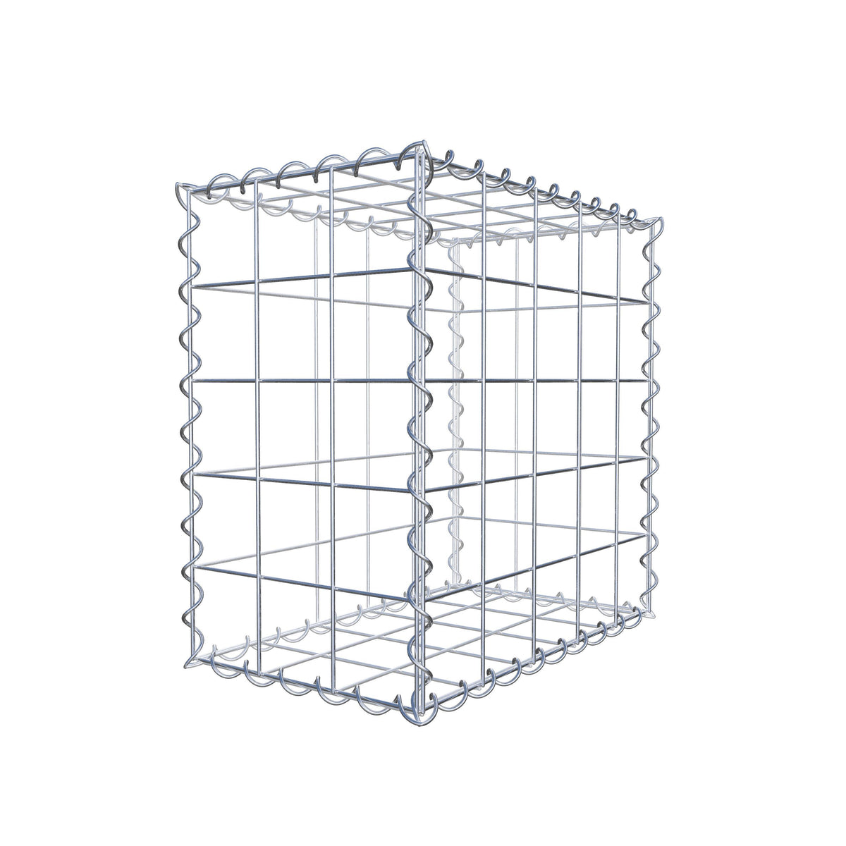 Gabion 50 cm x 50 cm x 30 cm (L x H x P), mailles 10 cm x 10 cm, spirale