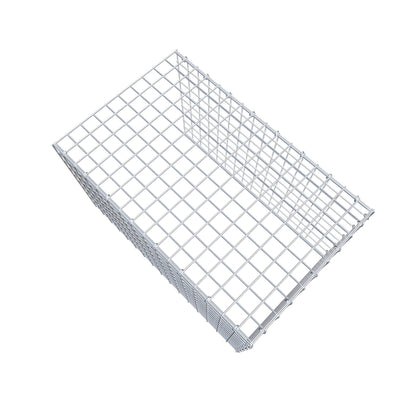 Monteret gabion type 4 80 cm x 50 cm x 50 cm (L x H x D), maskestørrelse 5 cm x 5 cm, C-ring