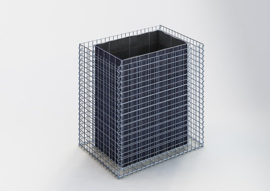 Hochbeet eckig 100 cm x 100 cm x 70 cm (L x H x T), Maschenweite 5 x 5 cm, Wandstärke 10 cm