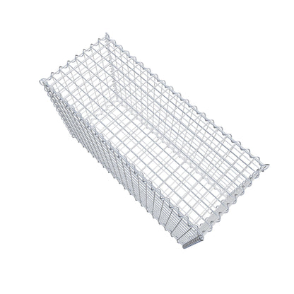 Gabion 100 cm x 60 cm x 40 cm (L x H x D), maskestørrelse 5 cm x 5 cm, spiral
