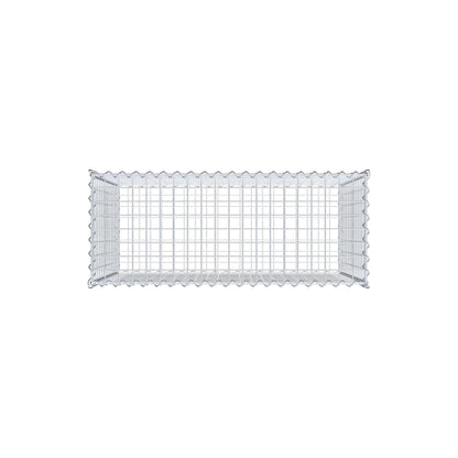 Gabion 100 cm x 70 cm x 40 cm (L x H x D), maskestørrelse 5 cm x 5 cm, spiral