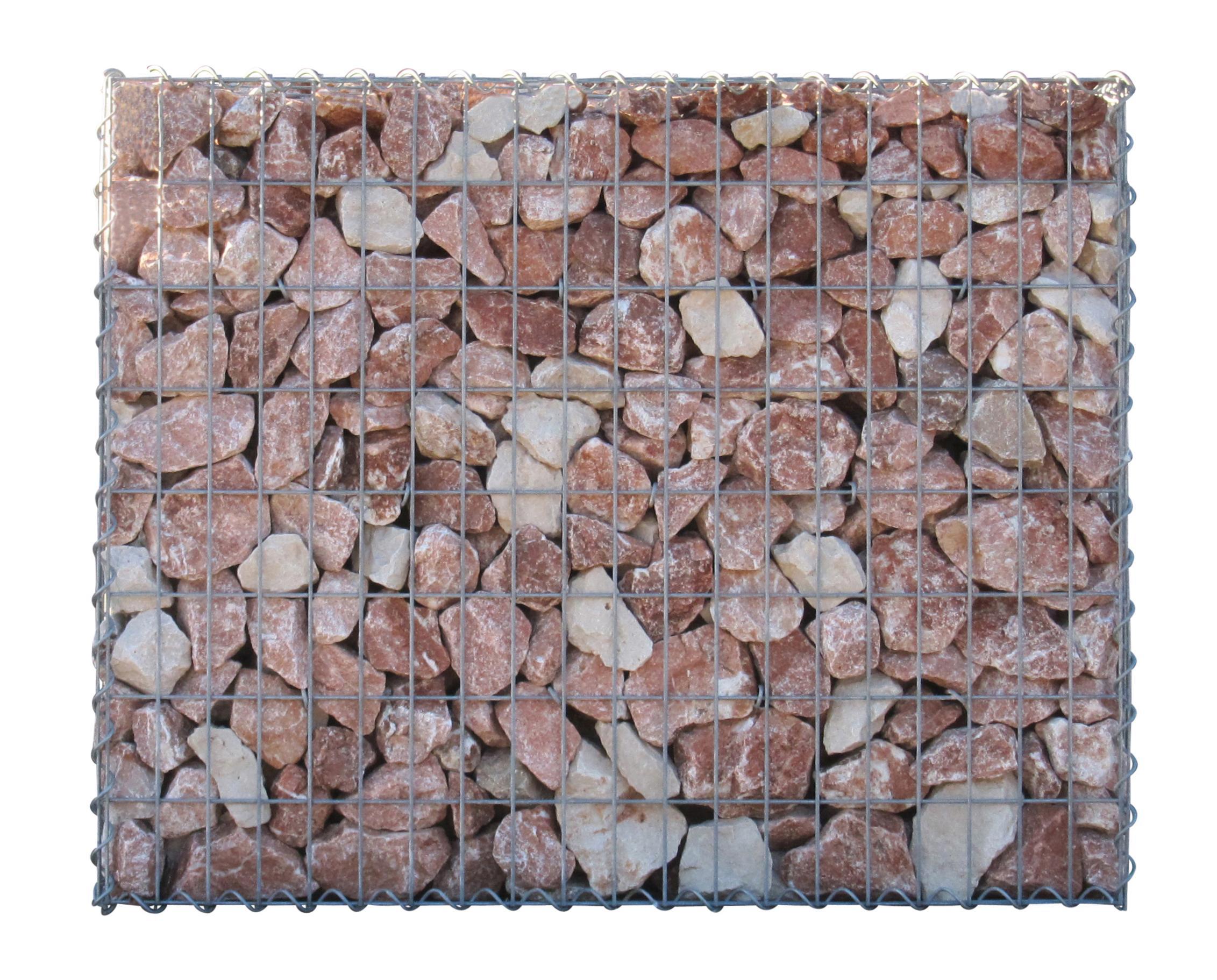 Økonomisæt 2x Gabion 100 cm x 80 cm x 30 cm (L x H x D), maskestørrelse 5 cm x 10 cm, spiral