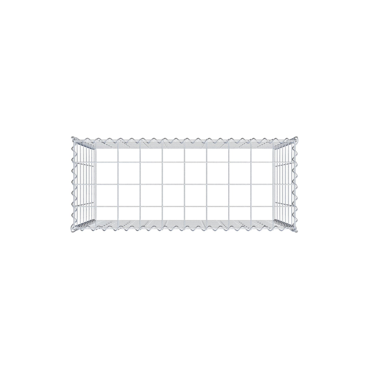 Anbaugabione Typ 3 100 cm x 70 cm x 40 cm (L x H x T), Maschenweite 10 cm x 10 cm, Spirale