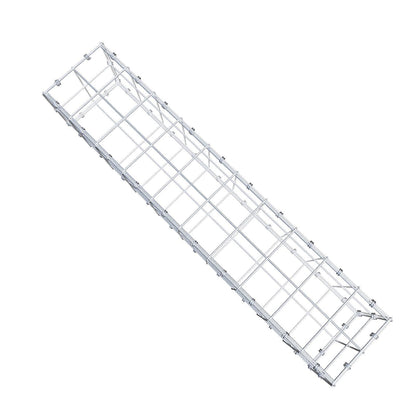 Gabion 100 cm x 20 cm x 20 cm (L x H x D), maskestørrelse 10 x 10 cm, spiralring