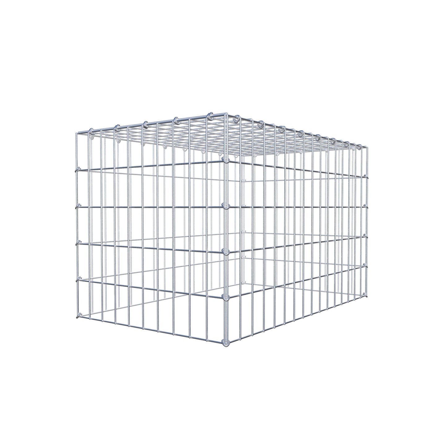 Anbaugabione Typ 3 80 cm x 50 cm x 50 cm (L x H x T), Maschenweite 5 cm x 10 cm, C-Ring
