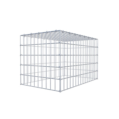 Anbaugabione Typ 3 80 cm x 50 cm x 50 cm (L x H x T), Maschenweite 5 cm x 10 cm, C-Ring