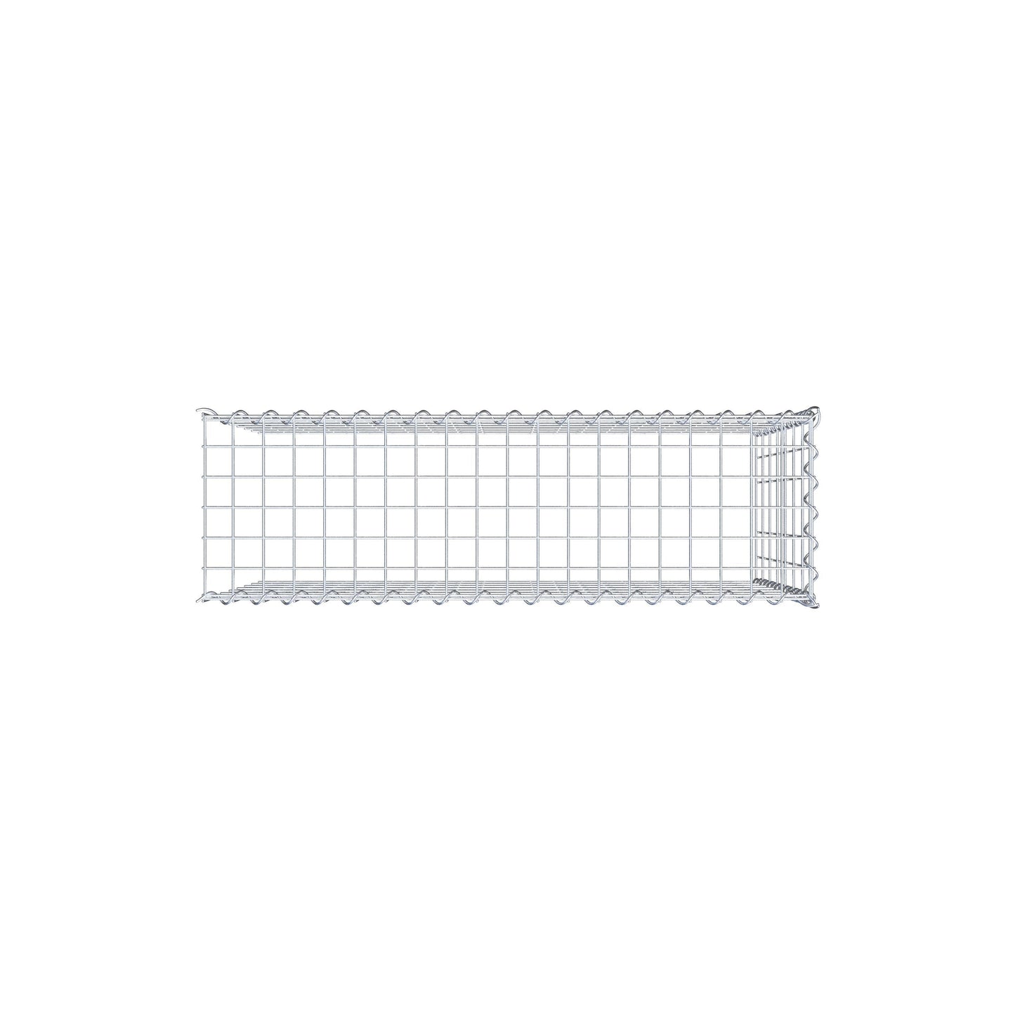 Påväxt gabion typ 4 100 cm x 70 cm x 30 cm (L x H x D), maskstorlek 5 cm x 10 cm, spiral