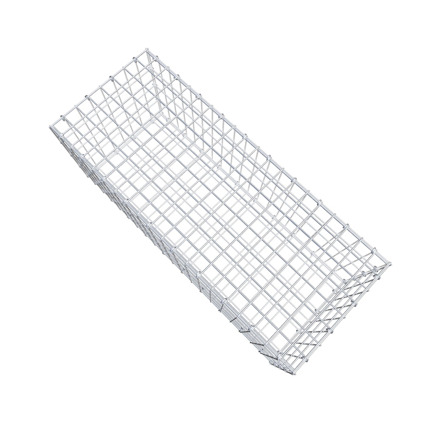 Gavión 100 cm x 40 cm x 40 cm (L x A x P), luz de malla 5 cm x 10 cm, anillo en C