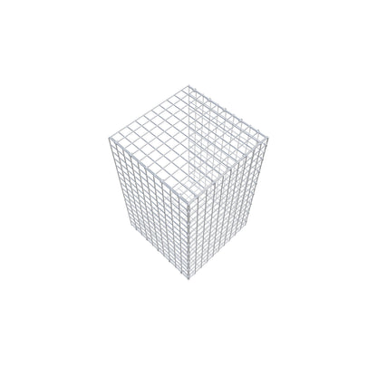 Mounted gabion type 2 80 cm x 50 cm x 50 cm (L x H x D), mesh size 5 cm x 5 cm, C-ring