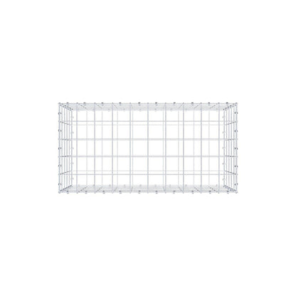 Gabione 100 cm x 50 cm x 50 cm (L x H x T), Maschenweite 10 x 10 cm, Spiralring
