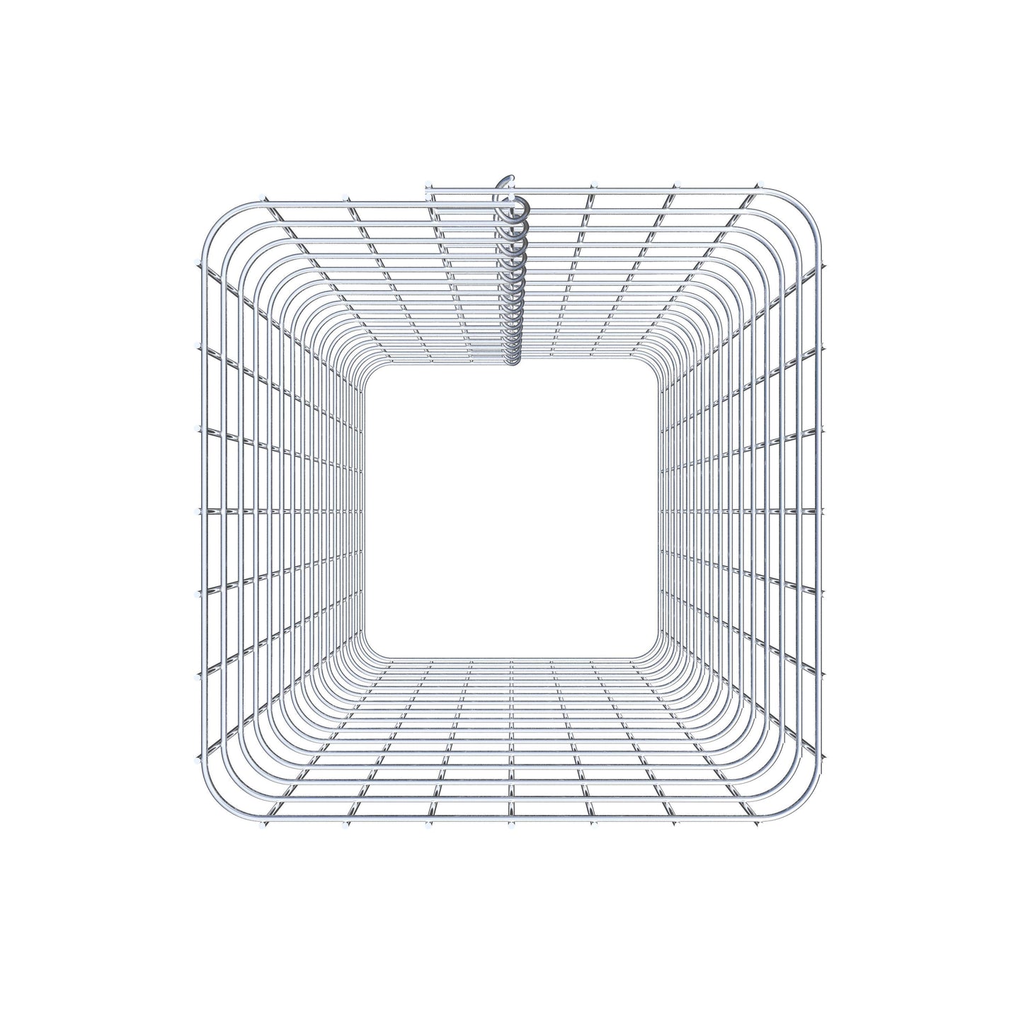 Gabionpelare, kantig 37 cm x 37 cm, 80 cm hög, MW 5 cm x 5 cm