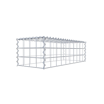 Anbaugabione Typ 3 100 cm x 30 cm x 40 cm (L x H x T), Maschenweite 10 cm x 10 cm, Spirale
