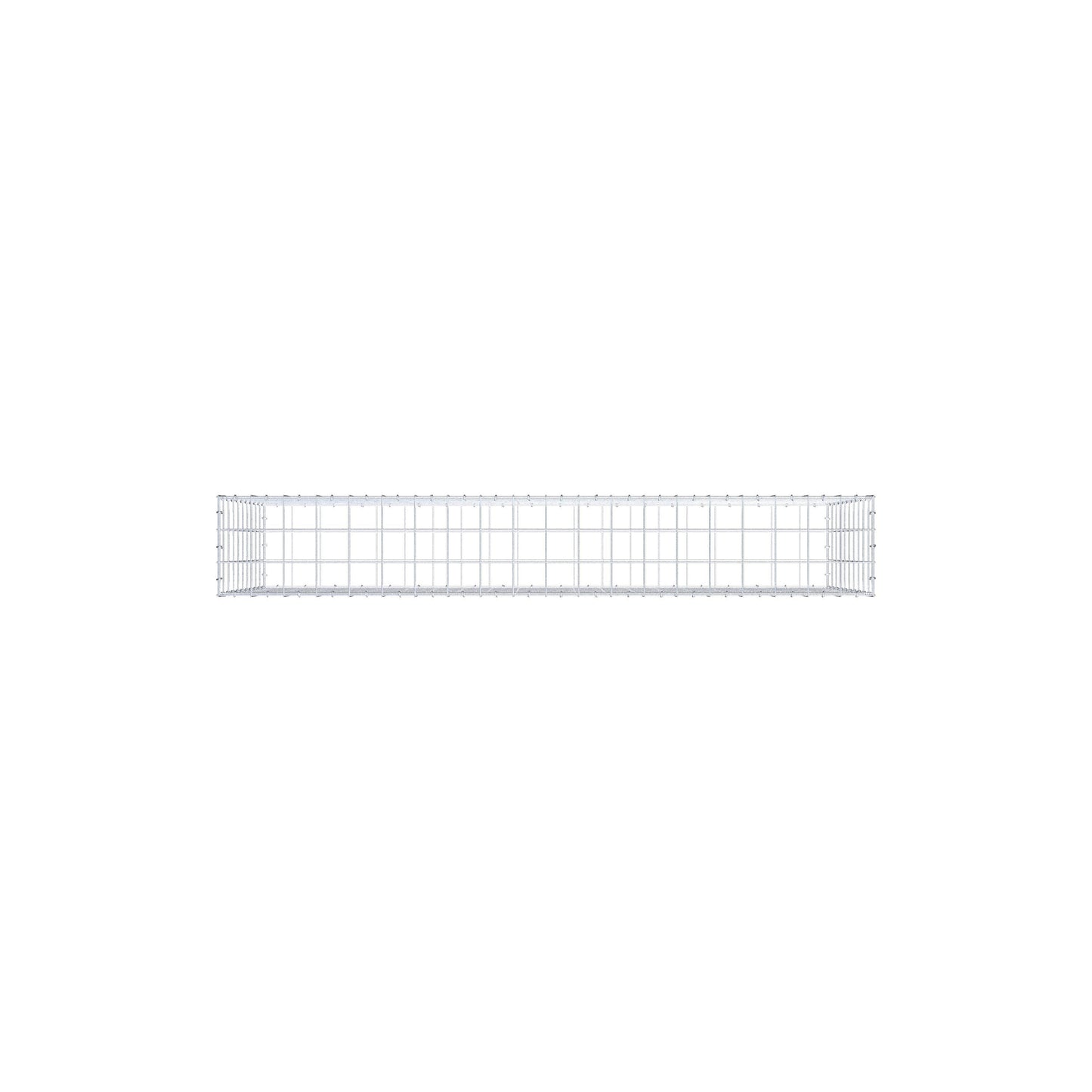 Gabião 200 cm x 100 cm x 30 cm (C x A x P), malhagem 10 cm x 10 cm, anel C