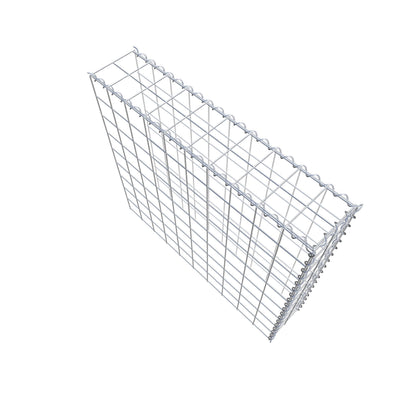 Grown-on gabion type 4 100 cm x 90 cm x 20 cm (L x H x D), mesh size 10 cm x 10 cm, spiral