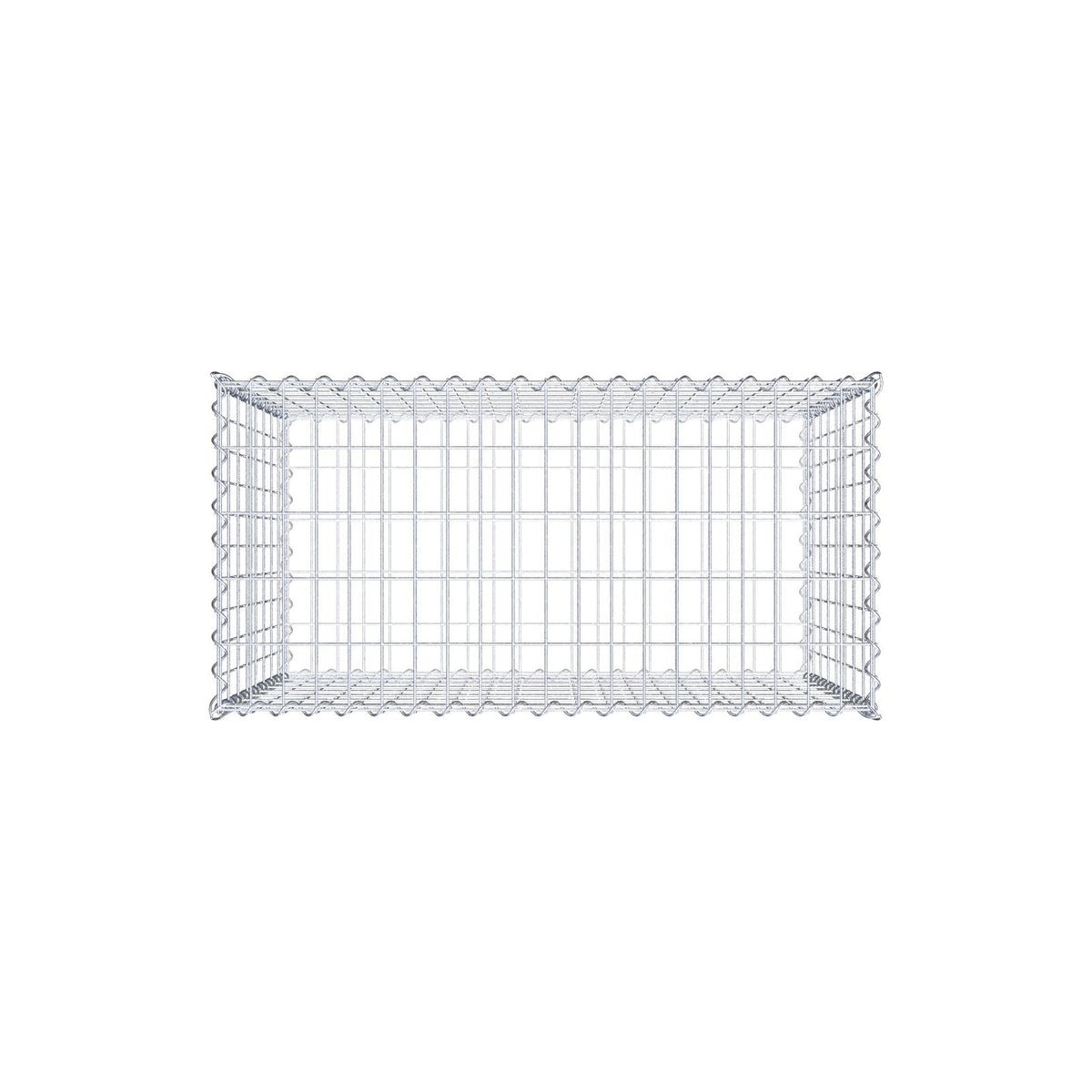 Gabion 100 cm x 80 cm x 50 cm (L x H x P), mailles 5 cm x 10 cm, spirale