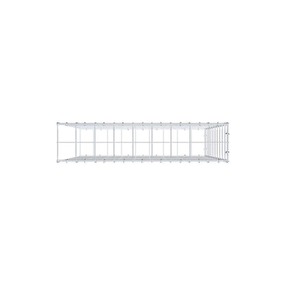 Fourche rapportée type 2 100 cm x 90 cm x 20 cm (L x H x P), mailles 10 cm x 10 cm, anneau en C