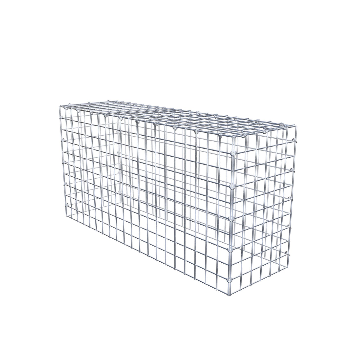 Anbaugabione Typ 3 100 cm x 50 cm x 30 cm (L x H x T), Maschenweite 5 cm x 5 cm, C-Ring