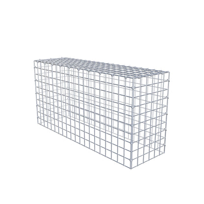 Anbaugabione Typ 3 100 cm x 50 cm x 30 cm (L x H x T), Maschenweite 5 cm x 5 cm, C-Ring