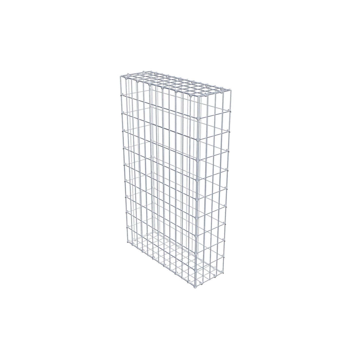 Gabion 100 cm x 60 cm x 20 cm (L x H x P), mailles 5 cm x 10 cm, anneau en C