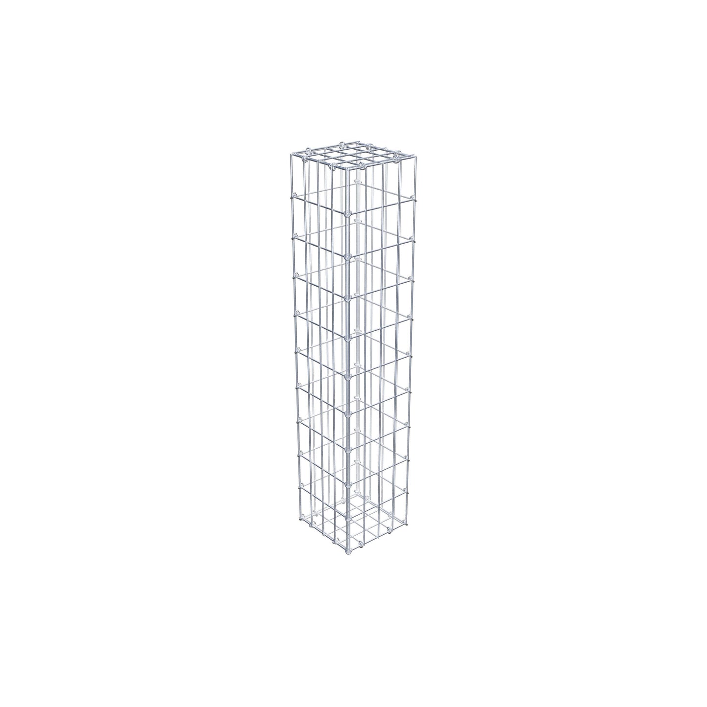 Gabbione 100 cm x 20 cm x 20 cm (L x H x P), maglia 5 cm x 10 cm, anello a C