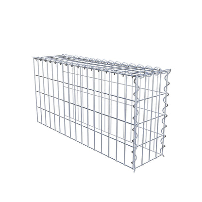 Gabbione aggiuntivo tipo 4 80 cm x 40 cm x 20 cm (L x H x P), dimensione maglia 5 cm x 10 cm, a spirale