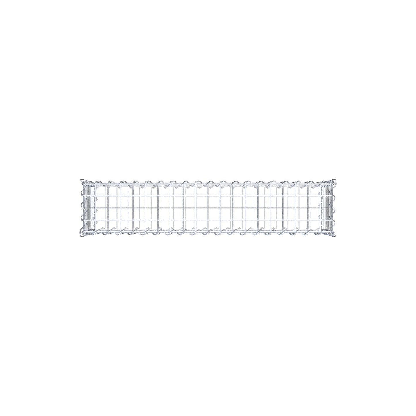 Gabion 100 cm x 30 cm x 20 cm (L x H x D), maskestørrelse 5 cm x 5 cm, spiral