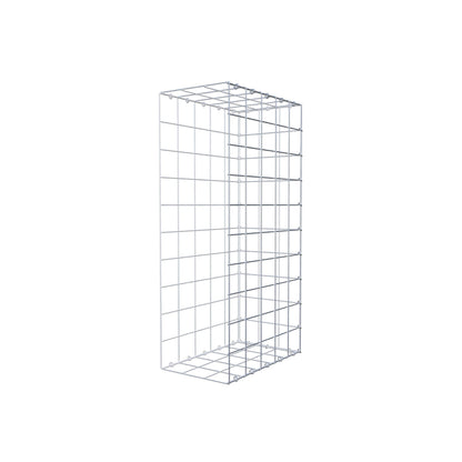 Monteret gabion type 2 100 cm x 50 cm x 30 cm (L x H x D), maskestørrelse 10 cm x 10 cm, C-ring