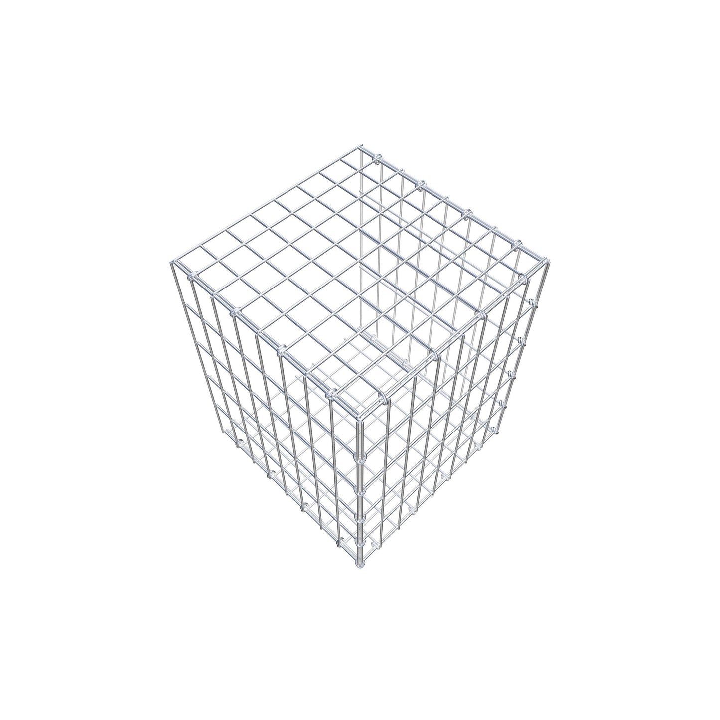 Gabião tipo 2 50 cm x 40 cm x 40 cm, malhagem 5 cm x 10 cm, anel C