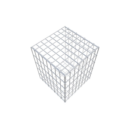 Gabião tipo 2 50 cm x 40 cm x 40 cm, malhagem 5 cm x 10 cm, anel C