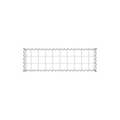 Opvokset gabion type 3 100 cm x 20 cm x 30 cm (L x H x D), maskestørrelse 10 cm x 10 cm, spiral