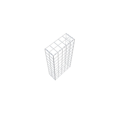 Mounted gabion type 2 100 cm x 20 cm x 50 cm (L x H x D), mesh size 10 cm x 10 cm, C-ring