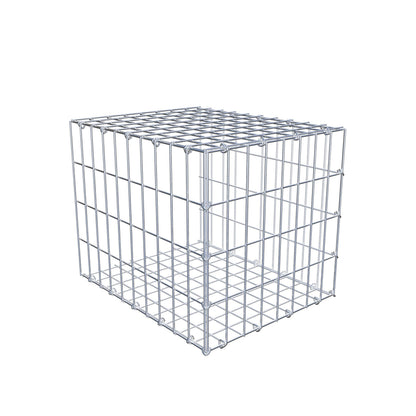 Gabião tipo 2 50 cm x 40 cm x 40 cm, malhagem 5 cm x 10 cm, anel C