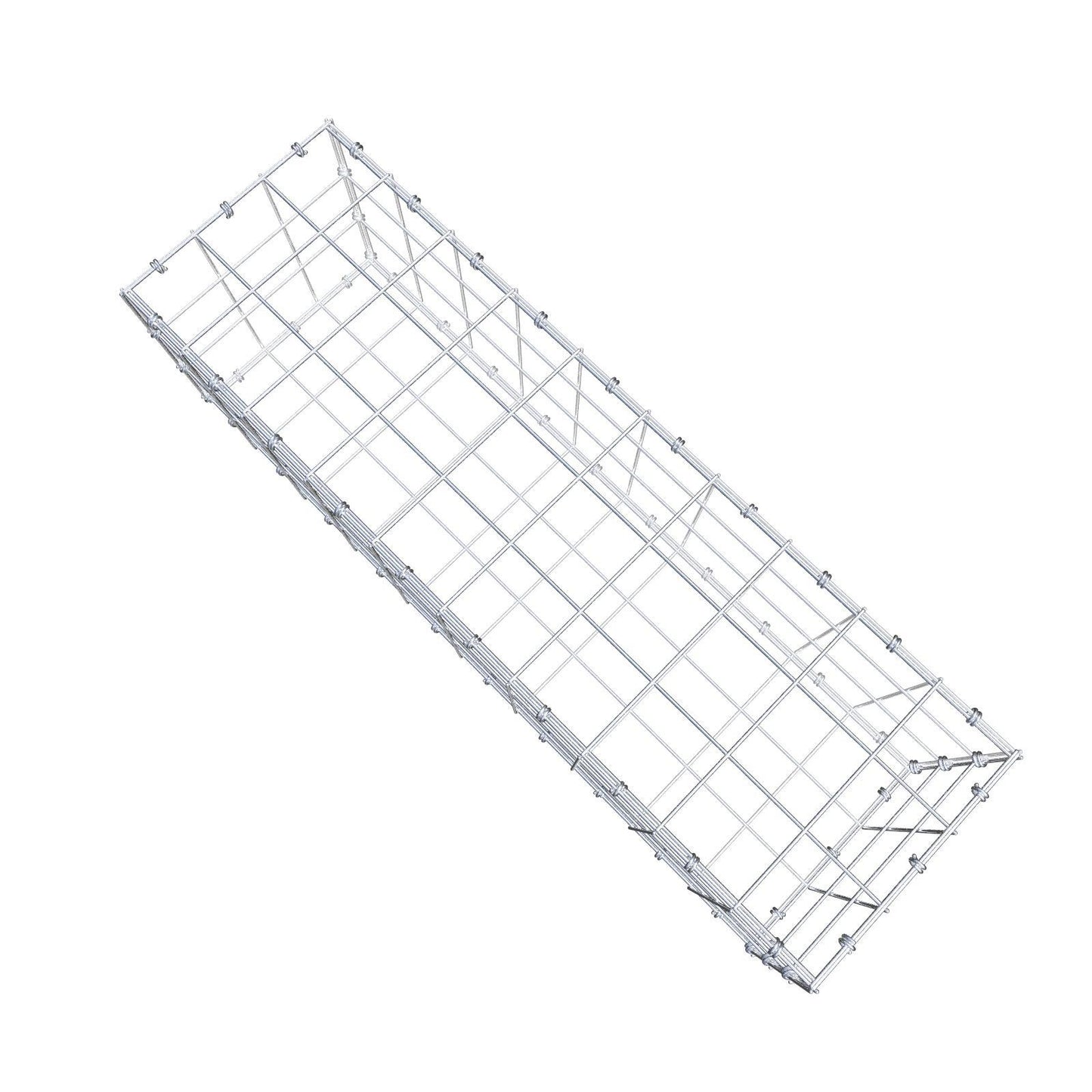 Gabion 100 cm x 30 cm x 30 cm (L x H x D), maskestørrelse 10 x 10 cm, spiralring