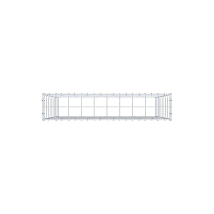 Gabbione fissabile tipo 3 100 cm x 100 cm x 20 cm (L x H x P), maglia 10 cm x 10 cm, anello a C