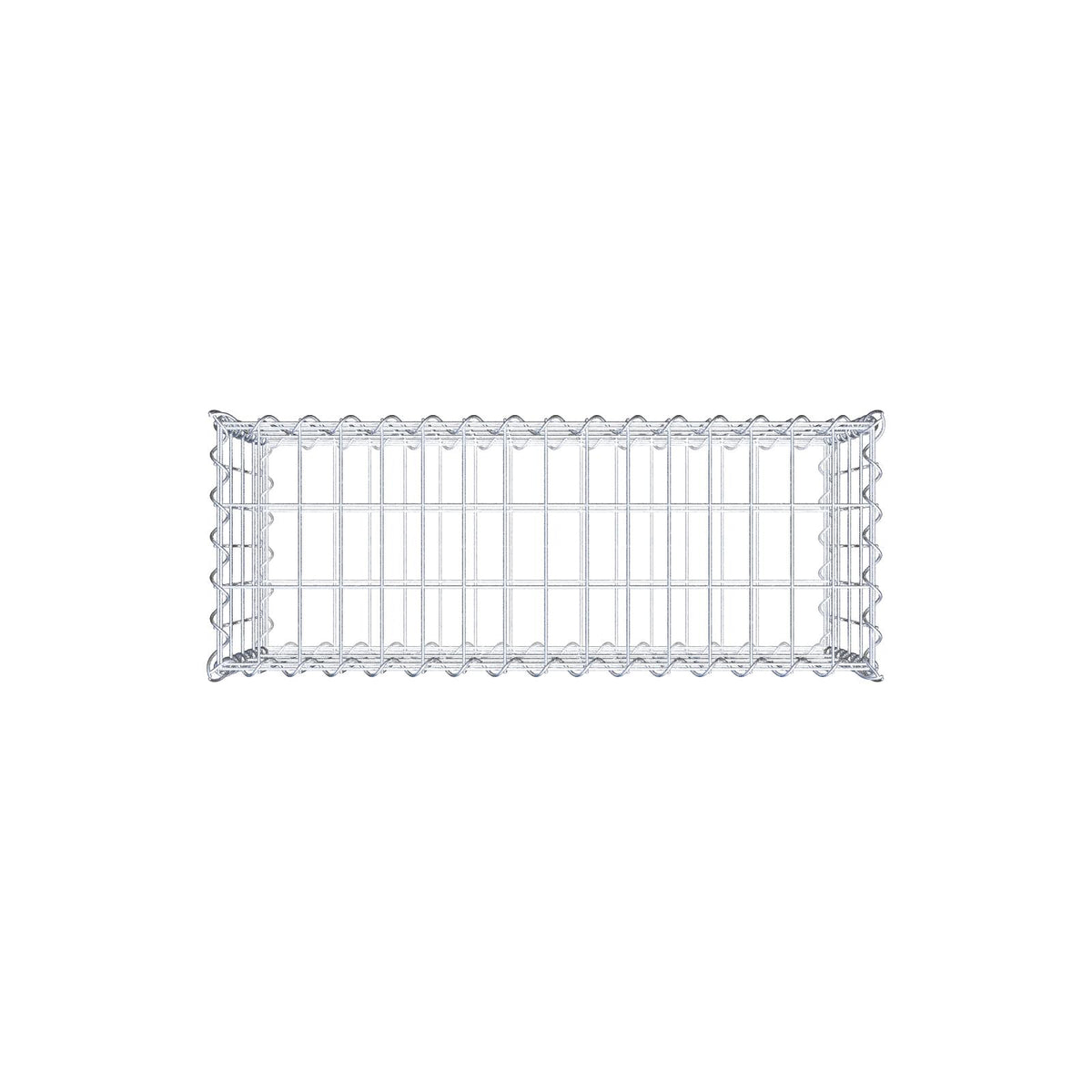 Gabion 80 cm x 40 cm x 30 cm (L x H x D), mesh size 5 cm x 10 cm, spiral