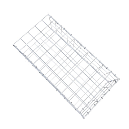 Type 2 oplegkorf 100 cm x 30 cm x 50 cm (L x H x D), maaswijdte 10 cm x 10 cm, C-ring