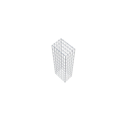 Anbaugabione Typ 3 100 cm x 30 cm x 20 cm (L x H x T), Maschenweite 5 cm x 10 cm, C-Ring