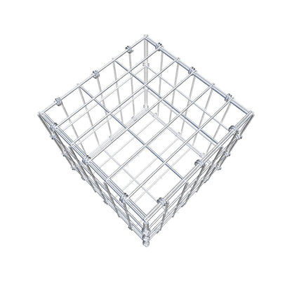 Gabion 30 cm x 30 cm x 30 cm (L x H x P), mailles 5 x 10 cm, anneau en spirale