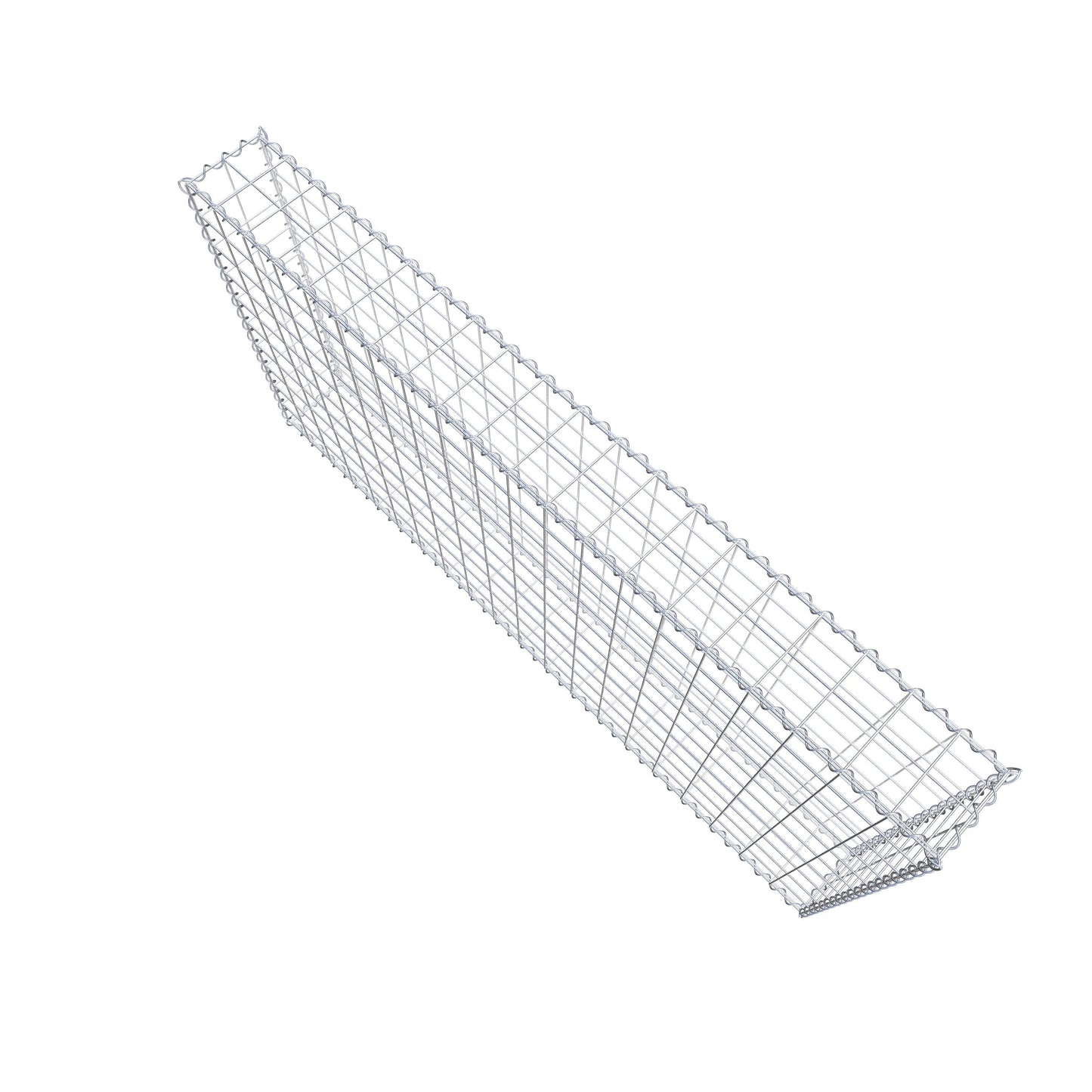 Gabion 200 cm x 100 cm x 20 cm (L x H x D), maskestørrelse 10 cm x 10 cm, spiral