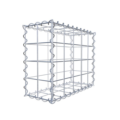 Gabion 50 cm x 40 cm x 20 cm (L x H x D), maskestørrelse 10 cm x 10 cm, spiral