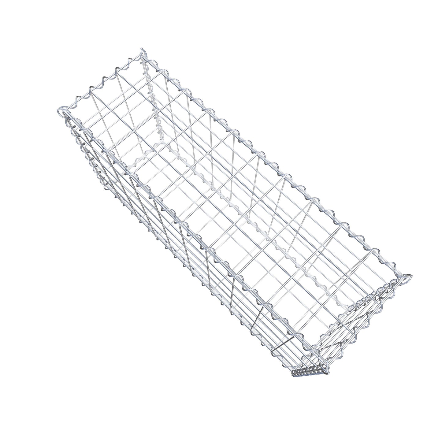 Set van 2 schanskorven 100 cm x 50 cm x 30 cm (L x H x D), maaswijdte 10 x 10 cm, spiraalvormig